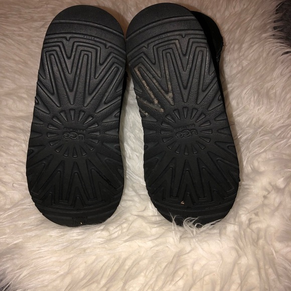 UGG Australia Glitter Sheepskin Mid Calf Boots Sz 4 - Picture 7 of 8